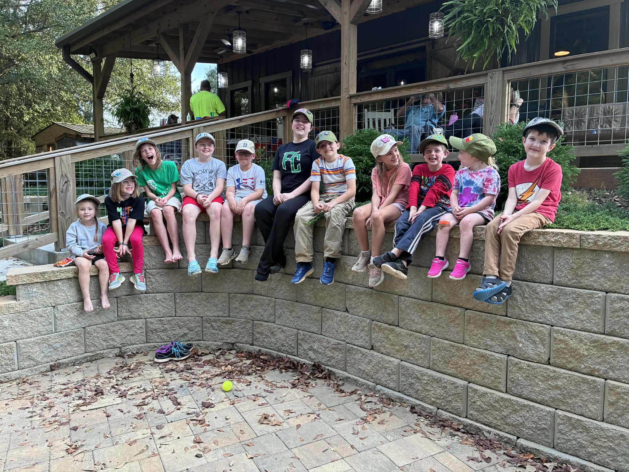 Children gathered for the annual family Cousin Camp at The Shed at Papa's Creek