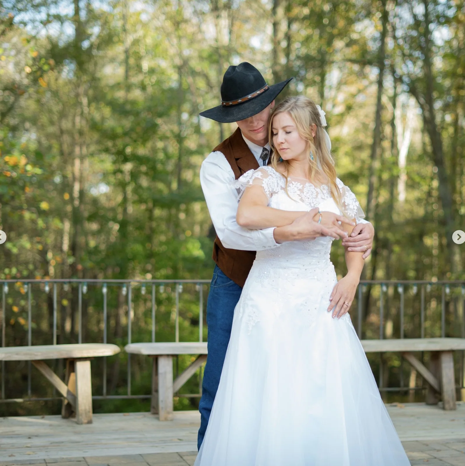 A wedding celebration at The Shed at Papa's Creek, Lavonia Georgia